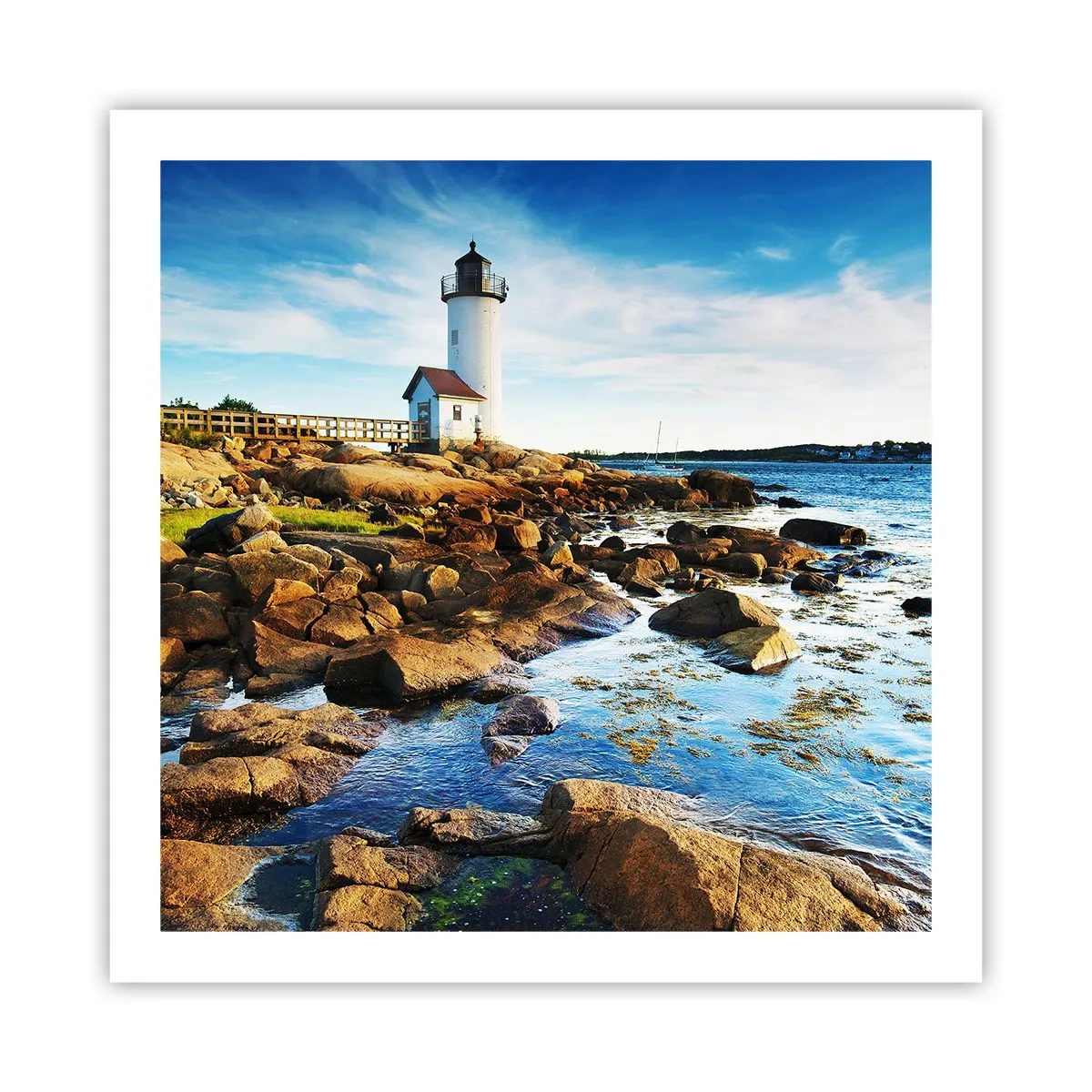 Plakat - Wracajcie szczęśliwie, czekam - 60x60 cm