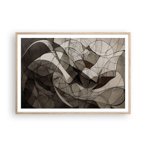 Plakat w ramie jasny dąb - Cyrkulacja barw ziemi - 100x70 cm