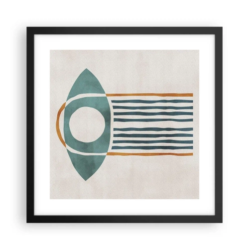 Plakat w czarnej ramie - Znaki i rytuały - 40x40 cm