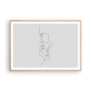 Plakat w ramie jasny dąb - Żar rzewnych żądz - 100x70 cm