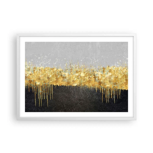 Plakat w białej ramie - W głąb i ku górze - 70x50 cm