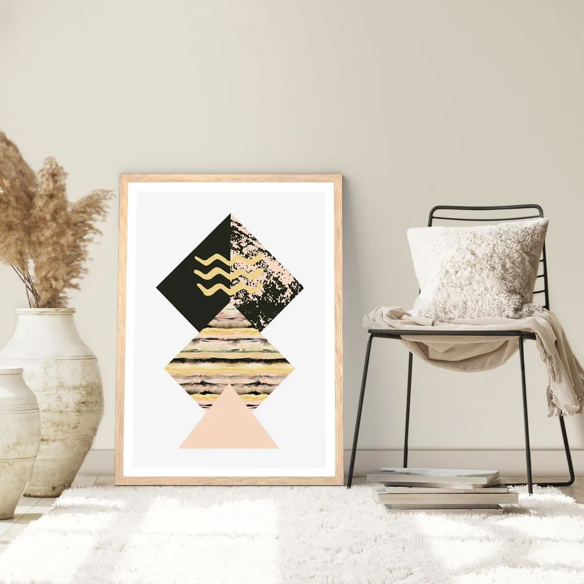 Plakat w ramie jasny dąb - Nie takie proste - 30x40 cm