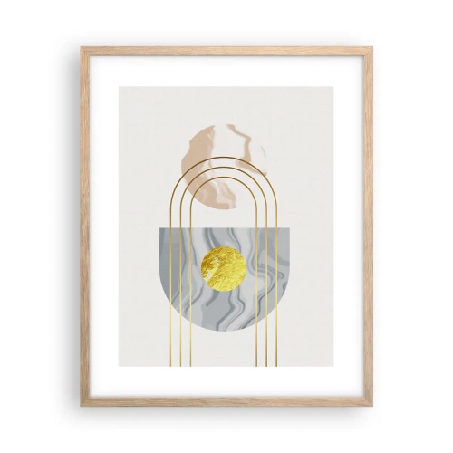 Plakat w ramie jasny dąb - Jasność i blask - 40x50 cm