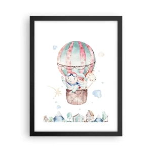 Plakat w czarnej ramie - Wrócimy wkrótce! - 30x40 cm