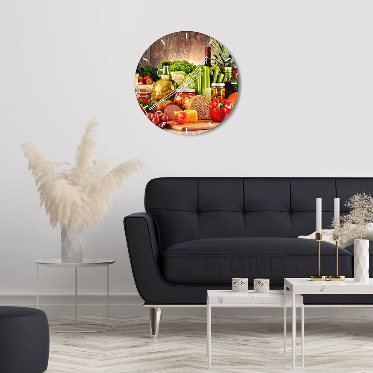 Zegar ścienny - Wędzone, pieczone, marynowane - 40x40 cm