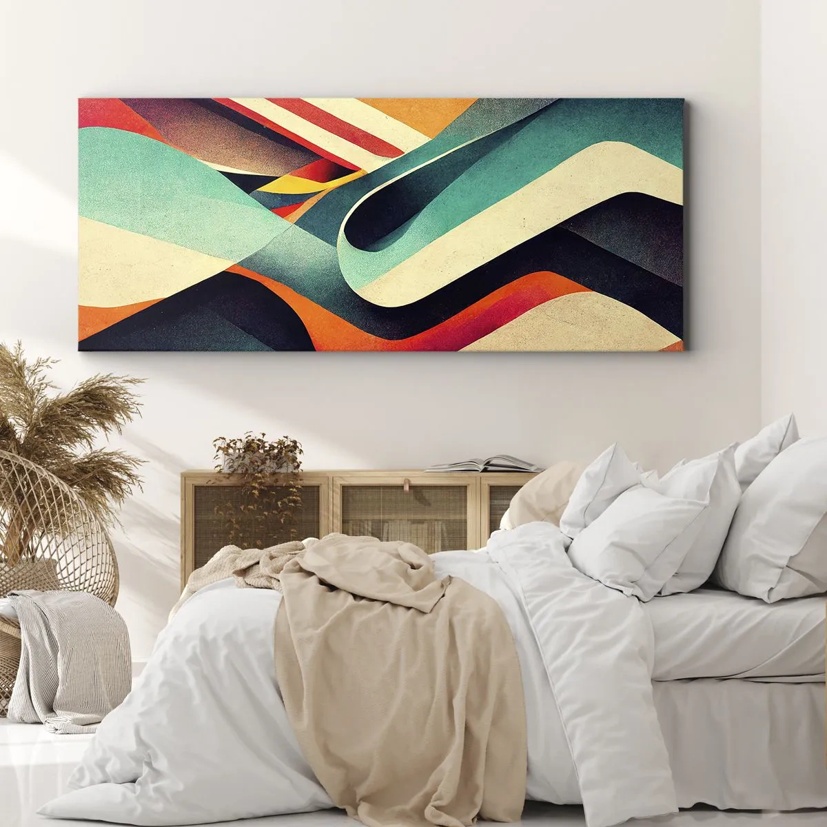 Obraz na płótnie - Kompozycja intensywna - 100x40 cm