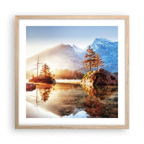 Plakat w ramie jasny dąb - Natura w nowym świetle - 50x50 cm