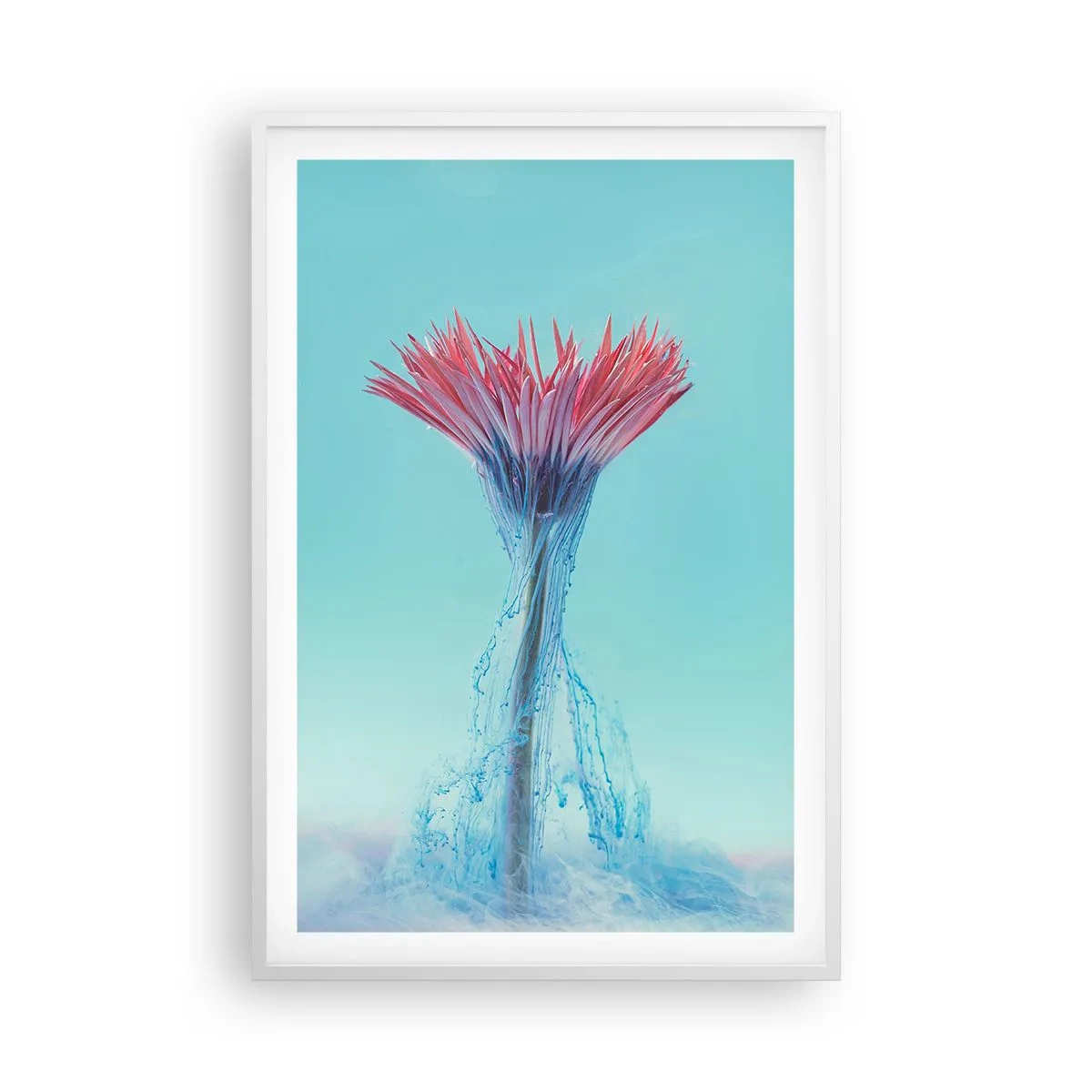 Plakat w białej ramie - W ożywczym objęciu - 61x91 cm