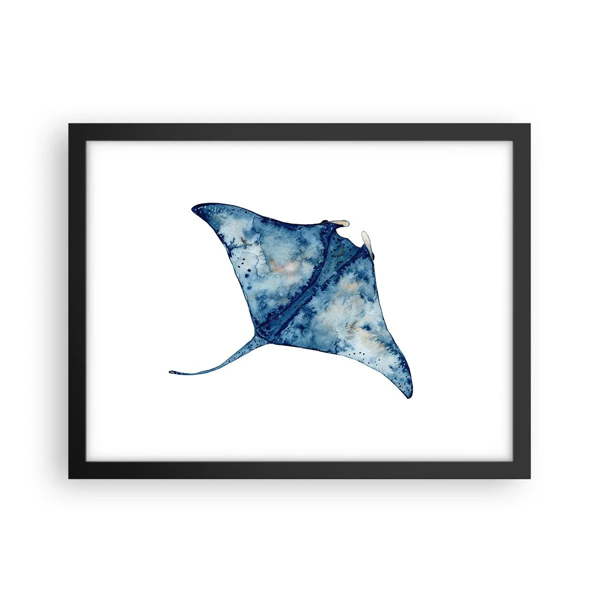 Plakat w czarnej ramie - Życie w błękicie - 40x30 cm