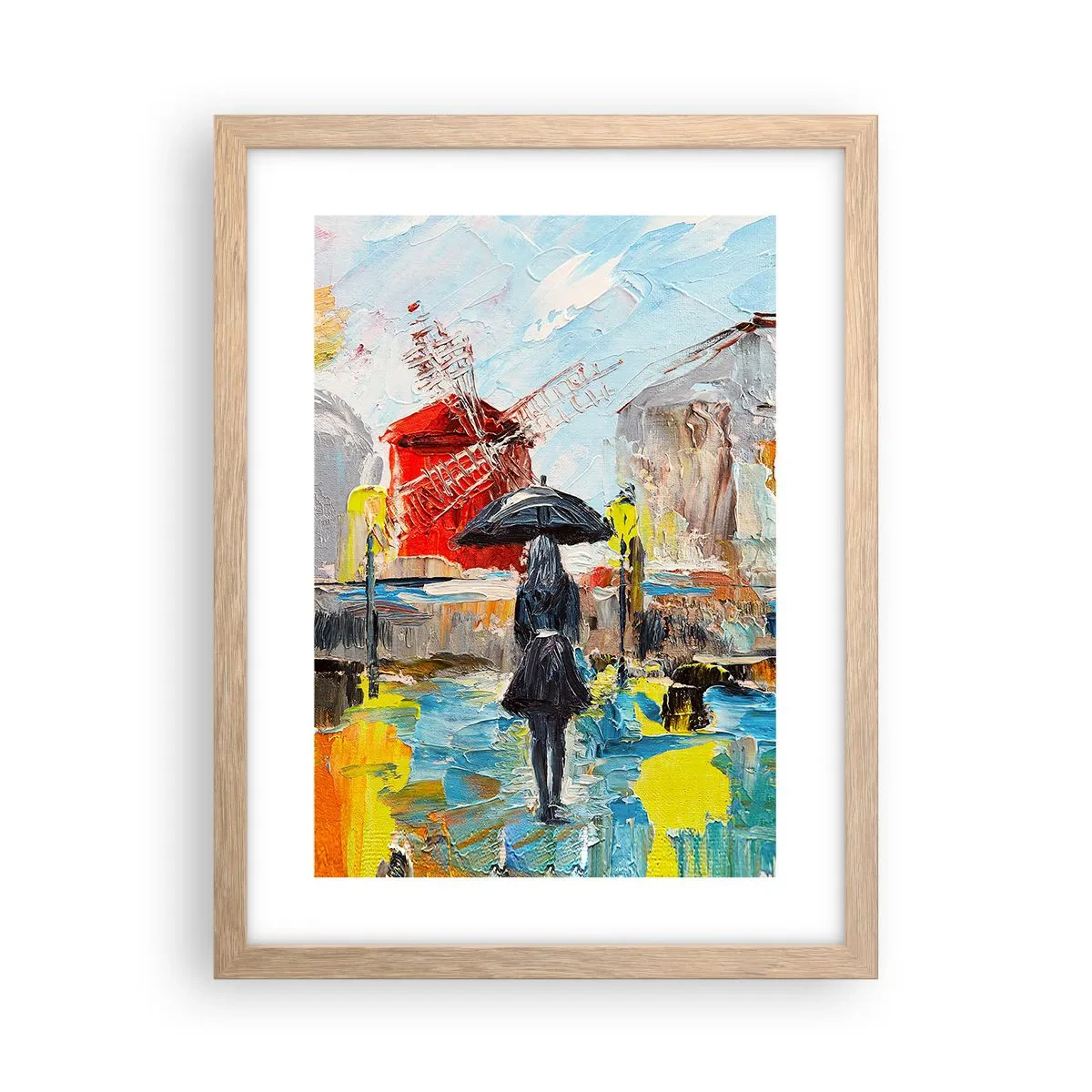 Plakat w ramie jasny dąb - Paryskie legendy - 30x40 cm