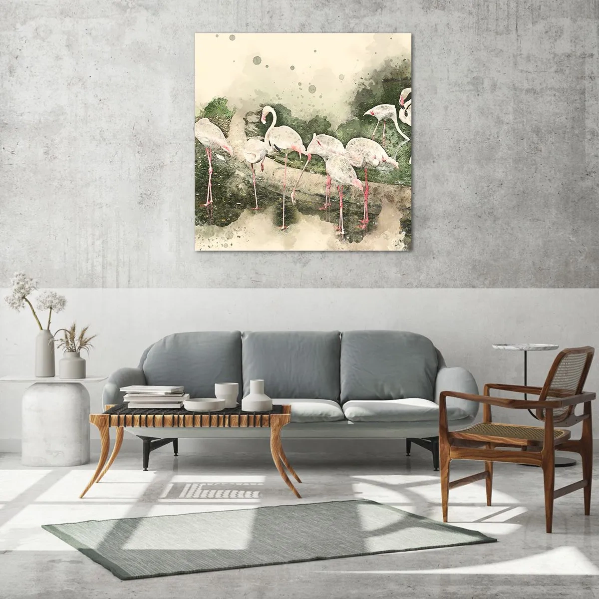 Obraz na szkle - Egzotyczny sen - 60x60 cm