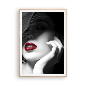 Plakat w ramie jasny dąb - Studium w szkarłacie - 70x100 cm