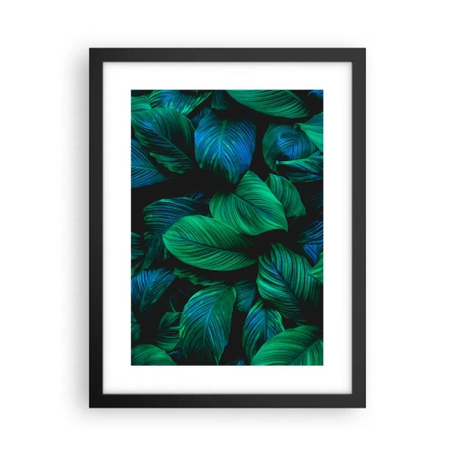 Plakat w czarnej ramie - W zielonym tłumie - 30x40 cm
