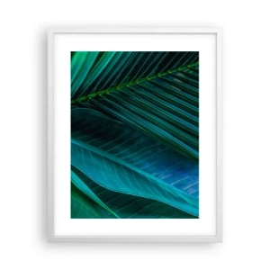 Plakat w białej ramie - Anatomia zieleni - 40x50 cm