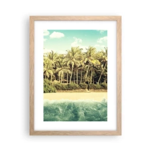 Plakat w ramie jasny dąb - A może tutaj? - 30x40 cm