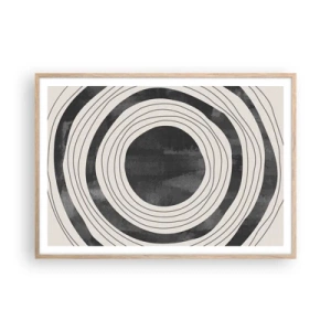 Plakat w ramie jasny dąb - W samo sedno - 100x70 cm