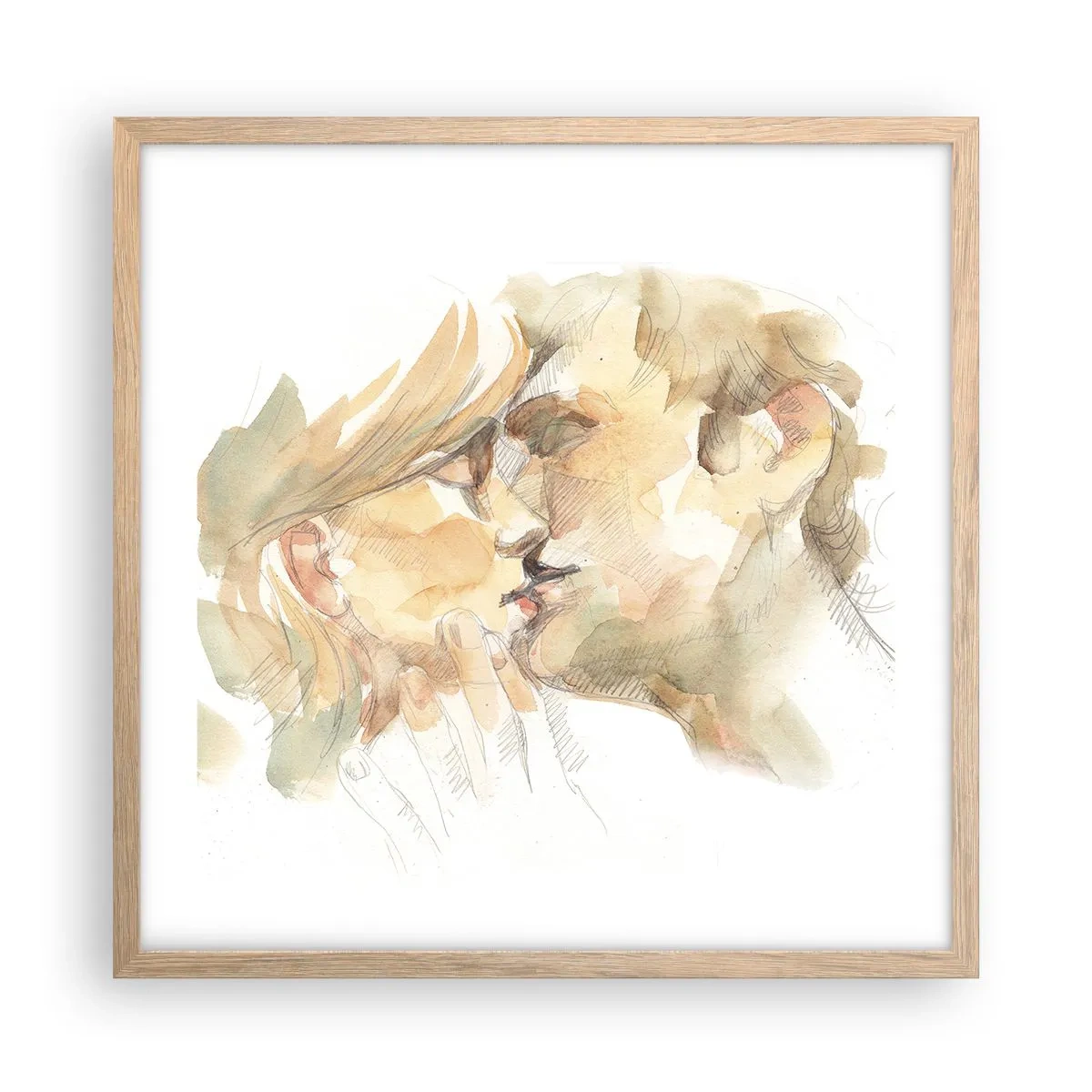 Plakat w ramie jasny dąb - Odnaleziona połowa? - 50x50 cm