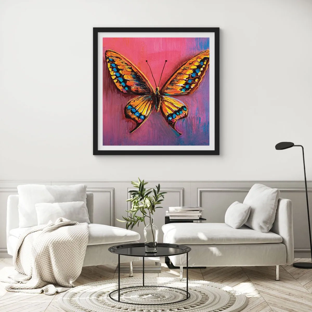 Plakat w czarnej ramie - Klejnot natury - 30x30 cm