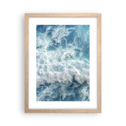 Plakat w ramie jasny dąb - Radośnie i w podskokach - 30x40 cm