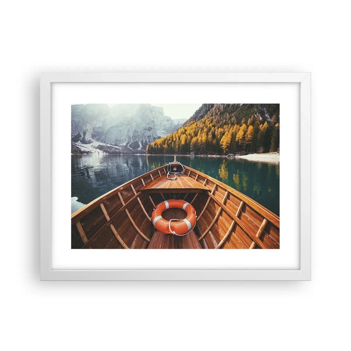 Plakat w białej ramie - Górska wycieczka - 40x30 cm