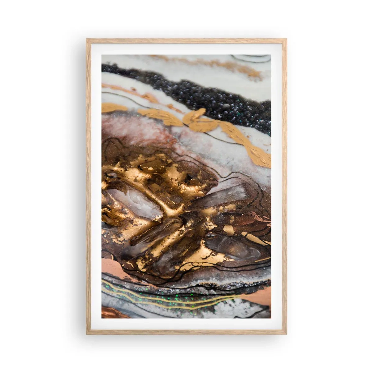 Plakat w ramie jasny dąb - Żywioł ziemi - 61x91 cm