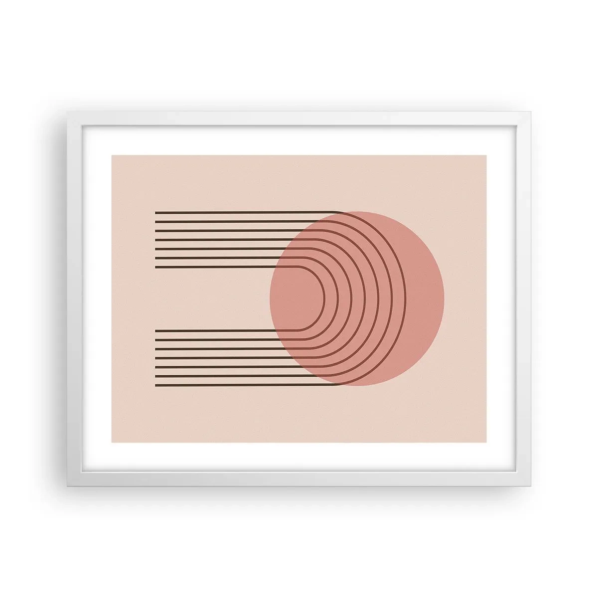 Plakat w białej ramie - Nieodparte przyciąganie - 50x40 cm