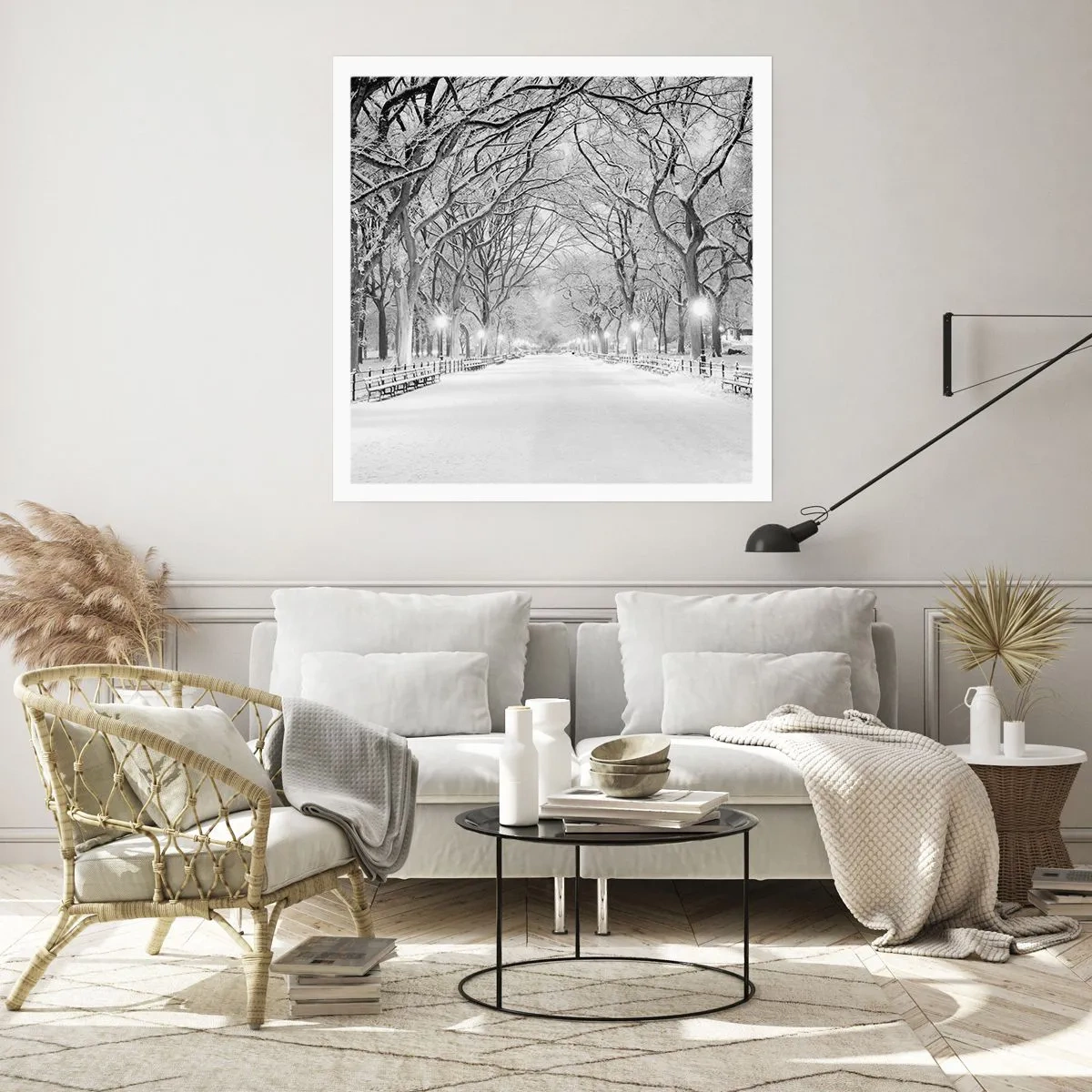 Plakat - Cztery pory roku – zima - 60x60 cm