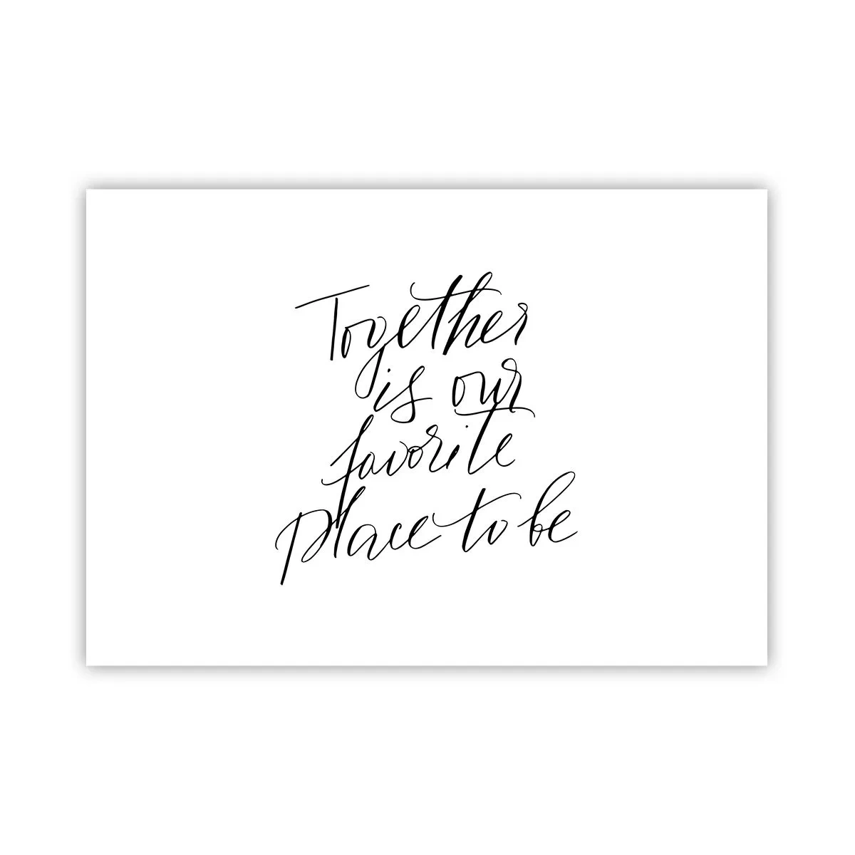 Plakat - Typograficzny napis w eleganckim stylu na białym tle - 100x70cm - Też to czujesz? - Nowoczesna dekoracja ścienna do salonu i sypialni ARTTOR