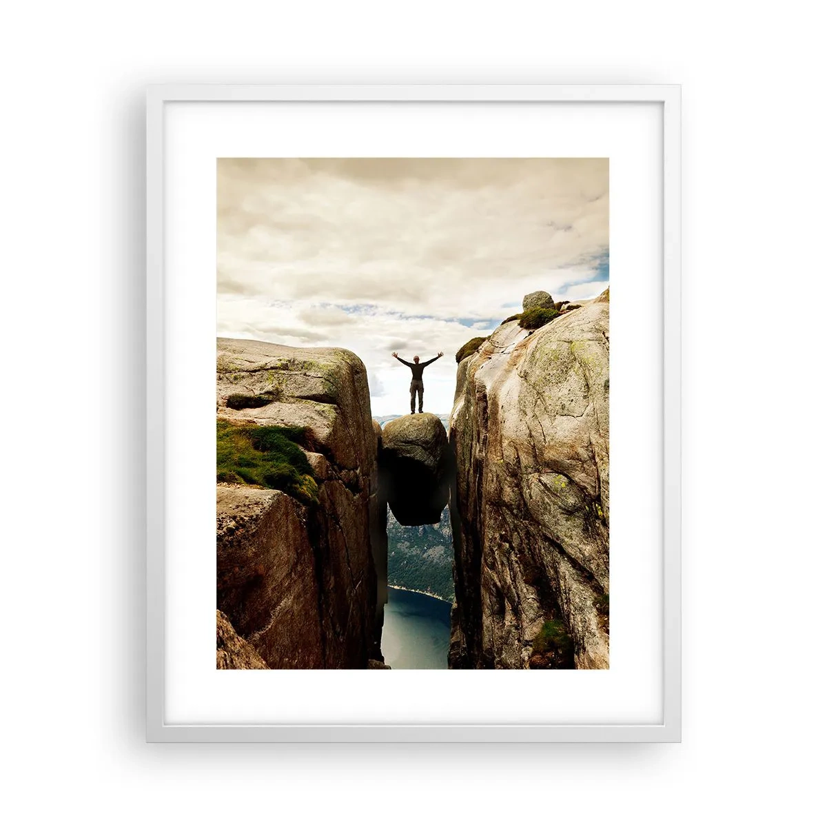 Plakat w białej ramie - Jak się czuję?! - 40x50 cm