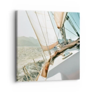 Obraz na płótnie - Pod pełnymi żaglami - 40x40 cm