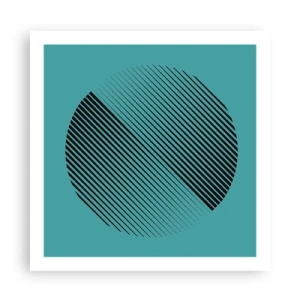 Plakat - Koło – geometryczna wariacja - 60x60 cm