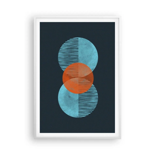 Plakat w białej ramie - Kompozycja symetryczna - 70x100 cm