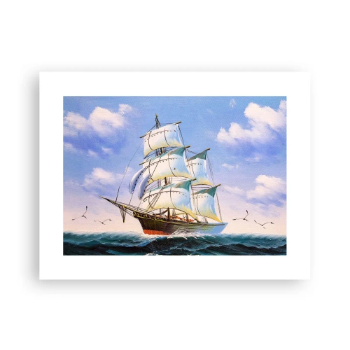 Plakat - Dumnie z wiatrem - 40x30 cm