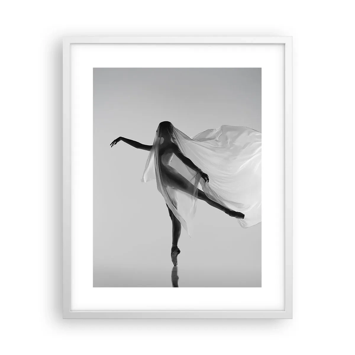 Plakat w białej ramie - Lekkość i wdzięk - 40x50 cm