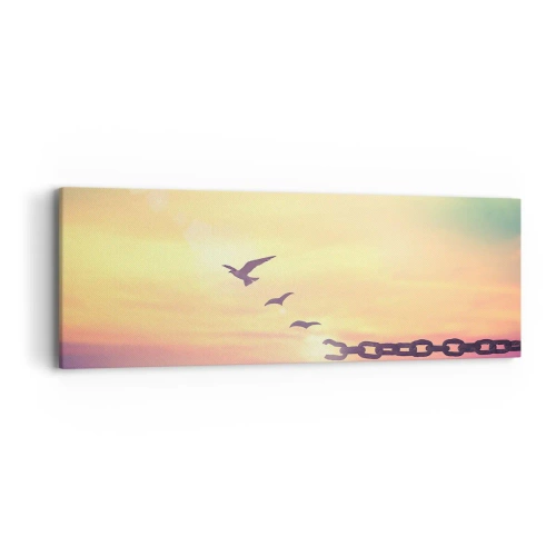 Obraz na płótnie - Zwycięstwo wolności - 90x30 cm