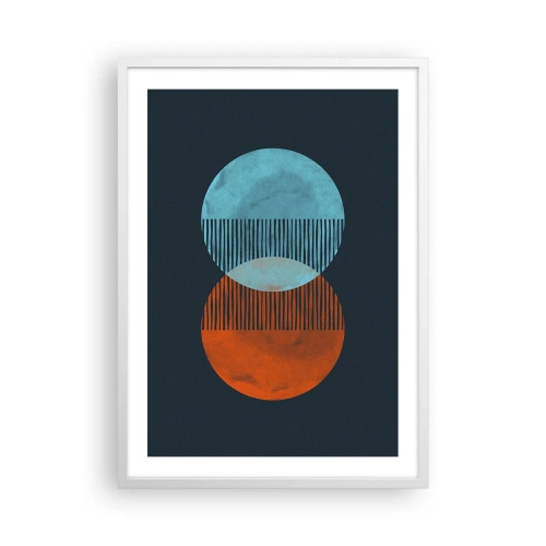 Plakat w białej ramie - Astronomiczna fantazja - 50x70 cm