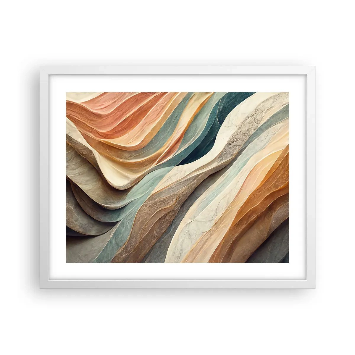 Plakat w białej ramie - Chwila przed zmianą - 50x40 cm
