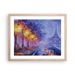 Plakat w ramie jasny dąb - Wymarzony spacer - 50x40 cm