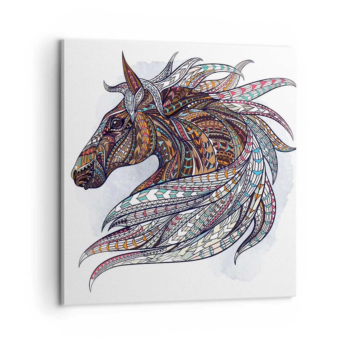 Obraz na płótnie - Rumak celtyckiego wojownika - 60x60 cm