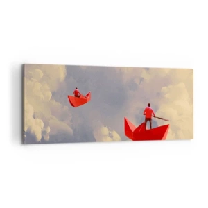 Obraz na płótnie - Wyprawa marzycieli - 100x40 cm