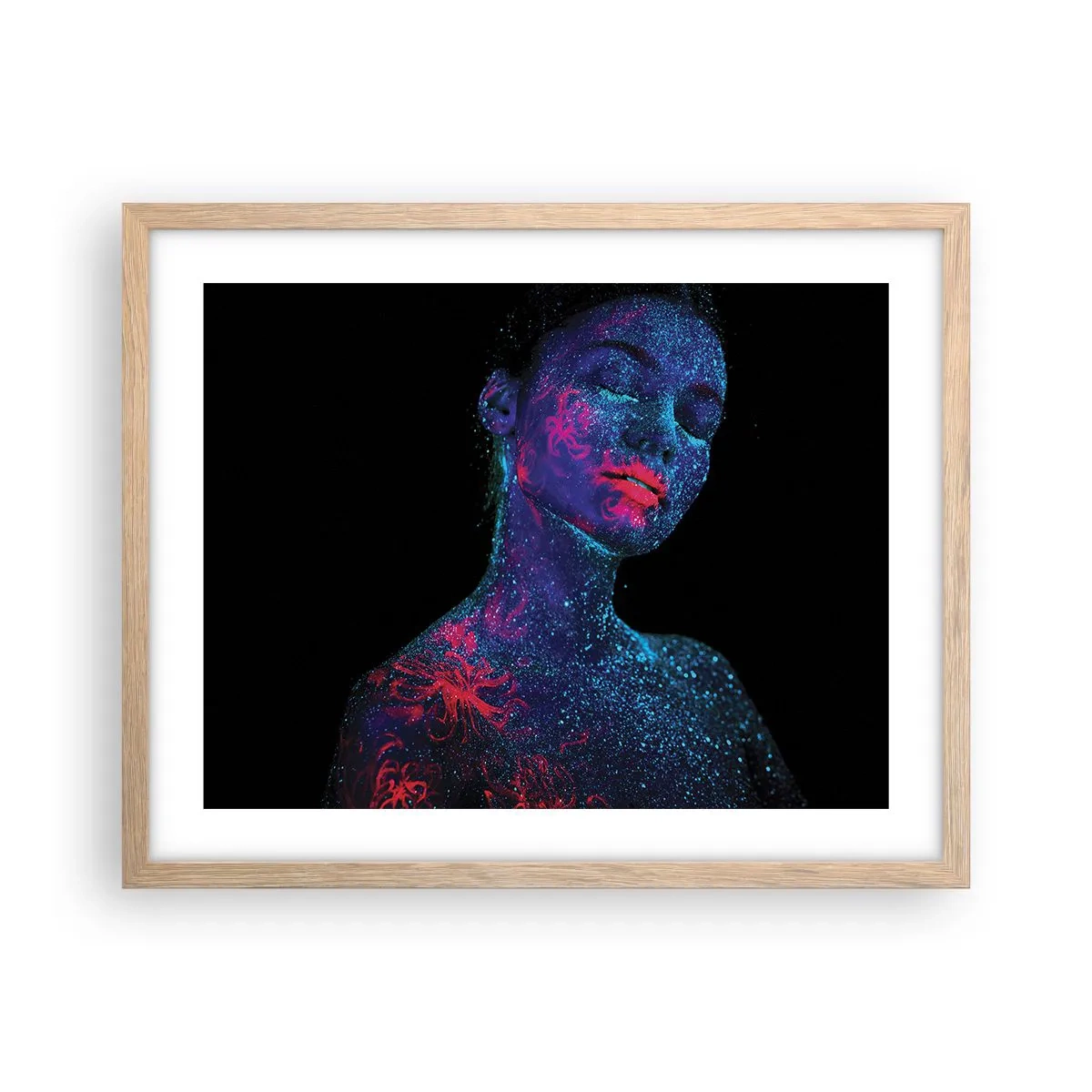 Plakat w ramie jasny dąb - W gwiezdnym pyle - 50x40 cm