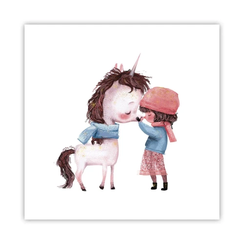 Plakat - Zimowa opowieść - 40x40 cm