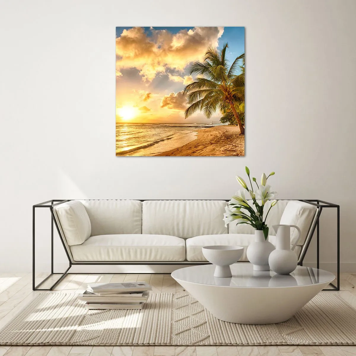 Obraz na szkle - Wieczne lato, zawsze wakacje - 60x60 cm