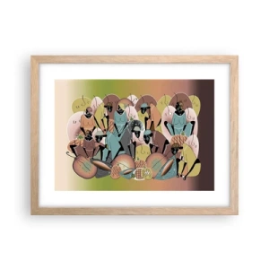 Plakat w ramie jasny dąb - Nadchodzi wielkie święto - 40x30 cm