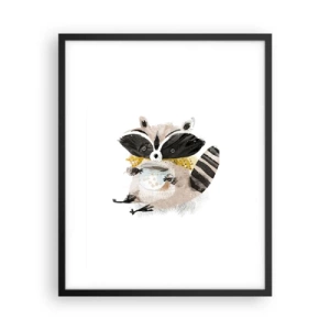 Plakat w czarnej ramie - Mój przyjaciel szop - 40x50 cm