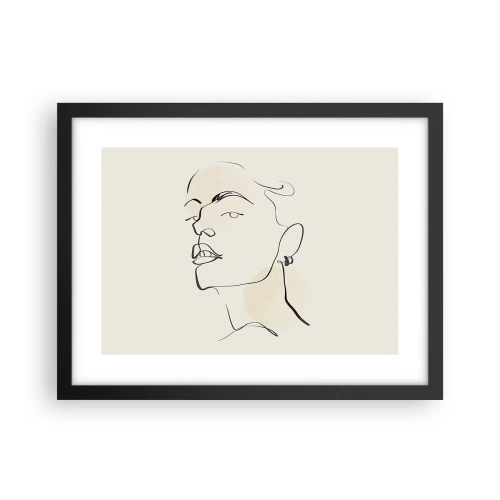 Plakat w czarnej ramie - Dumne spojrzenie - 40x30 cm