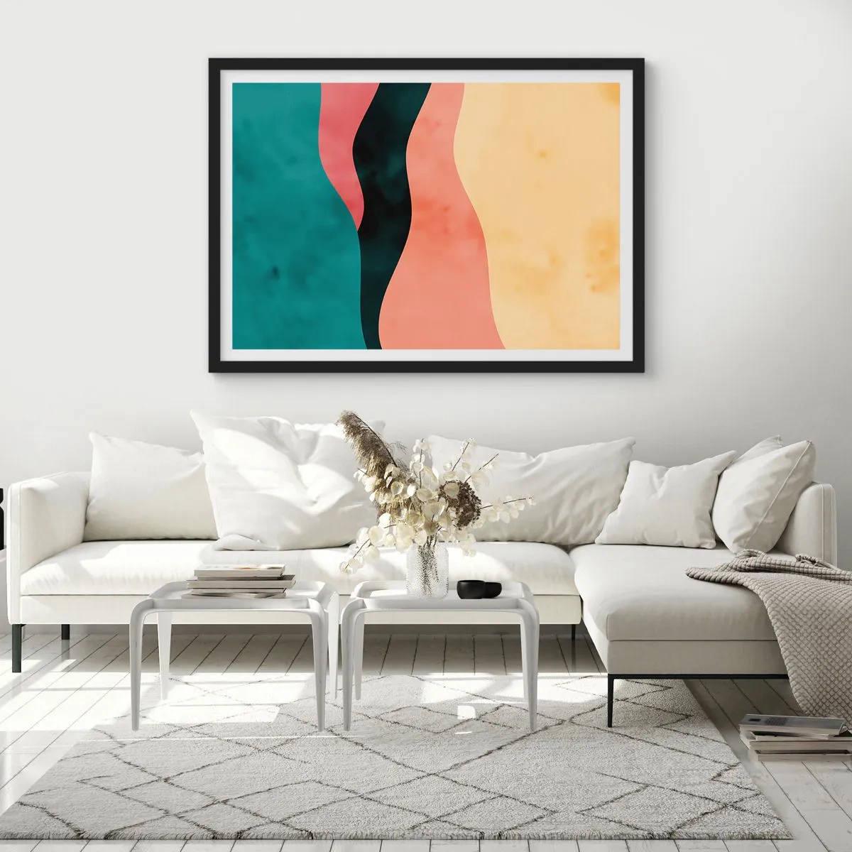 Plakat w czarnej ramie - Zgodna niezgodność - 50x40 cm