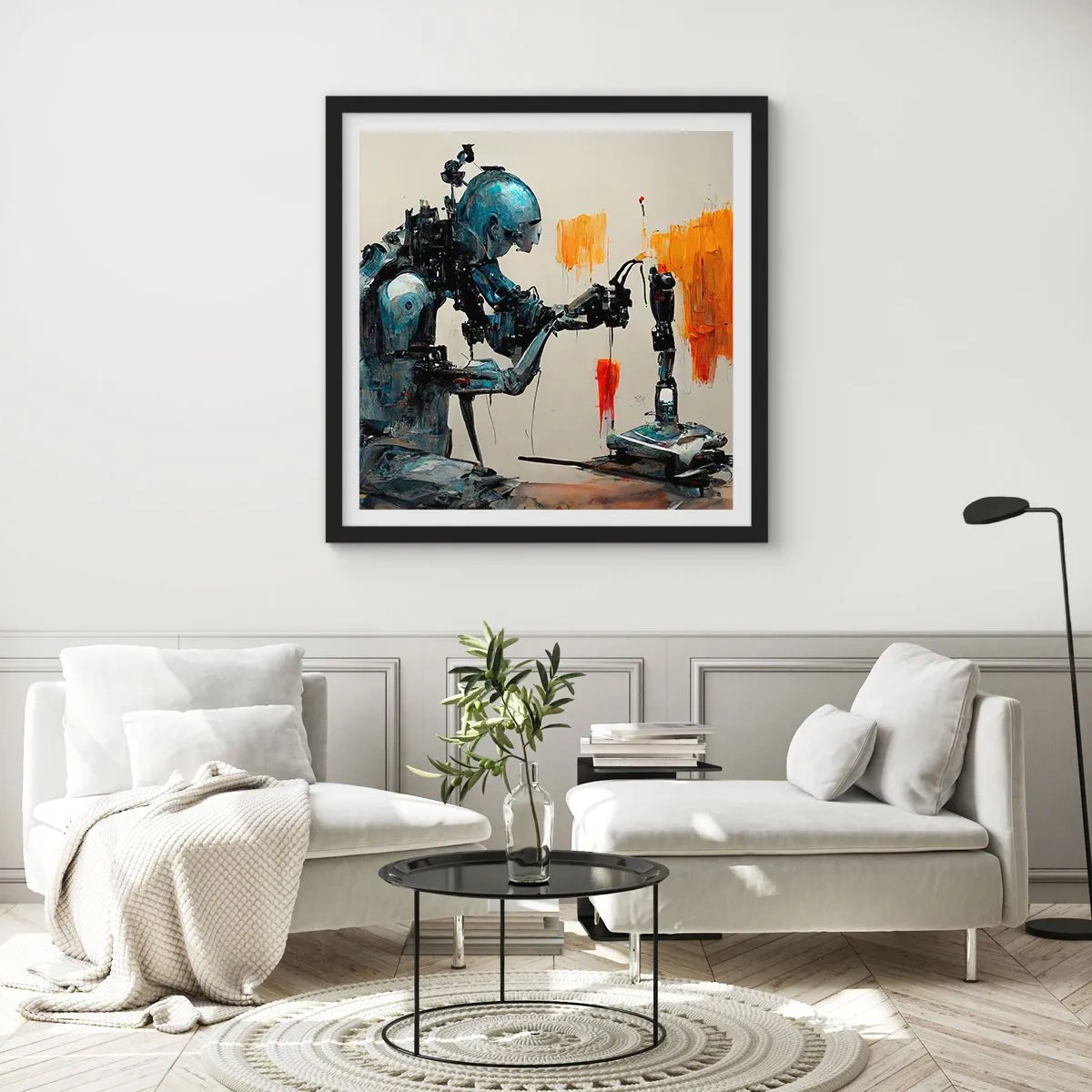 Plakat w czarnej ramie - Już jutro… - 40x40 cm