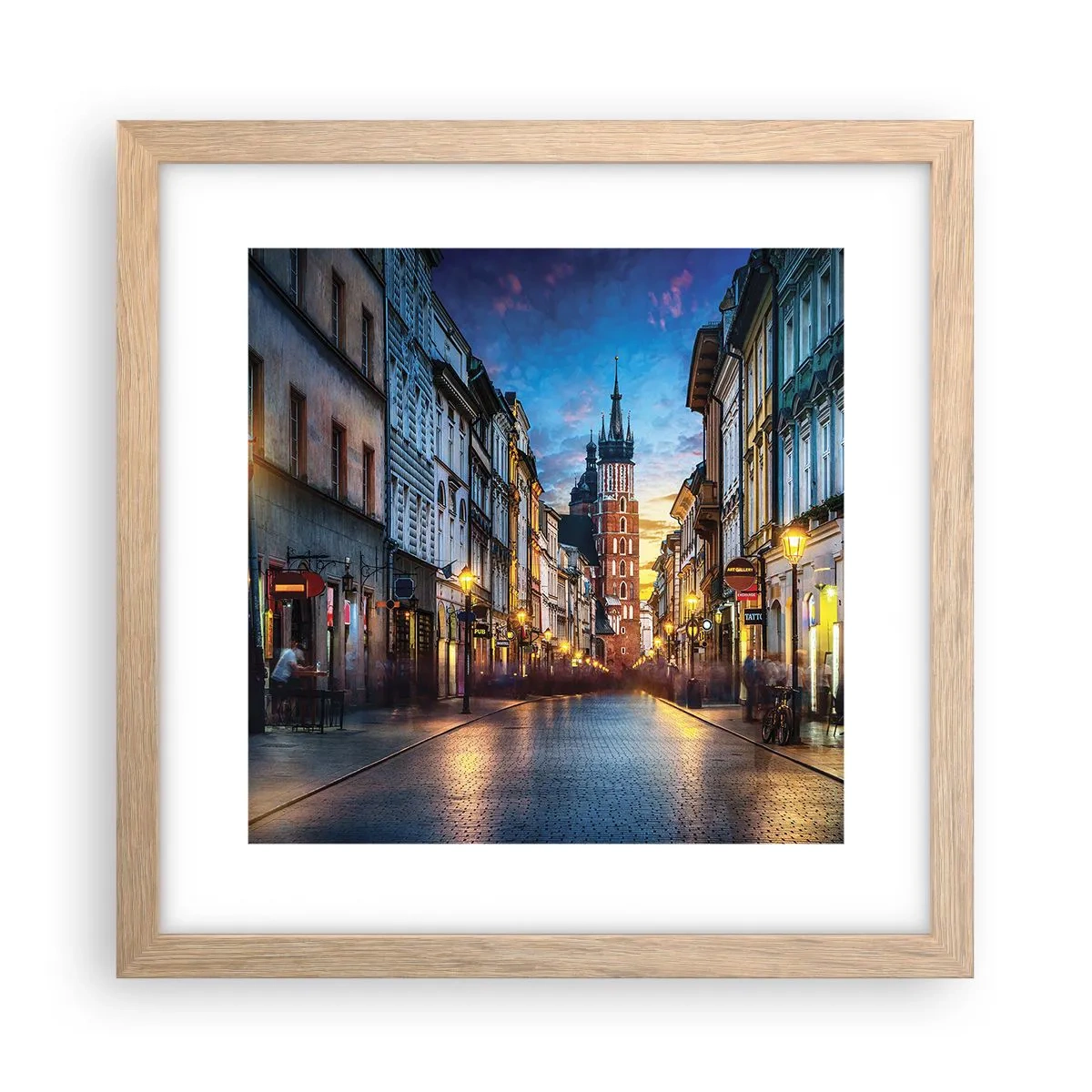 Plakat w ramie jasny dąb - Krakowski czar - 30x30 cm