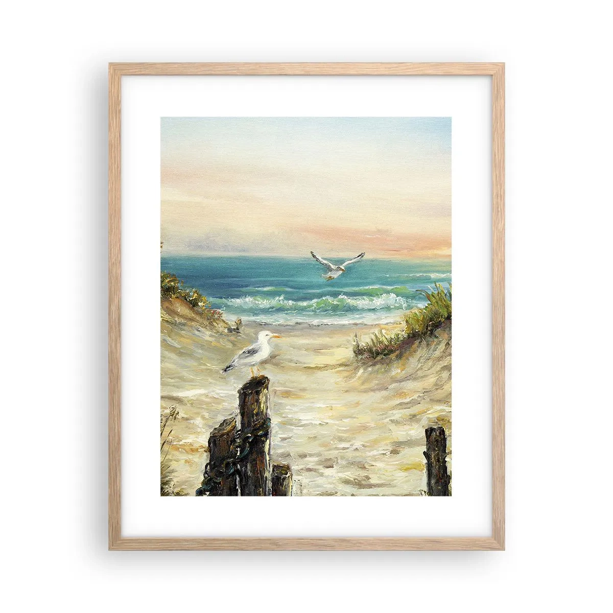 Plakat w ramie jasny dąb - Bezwietrzne zacisze - 40x50 cm